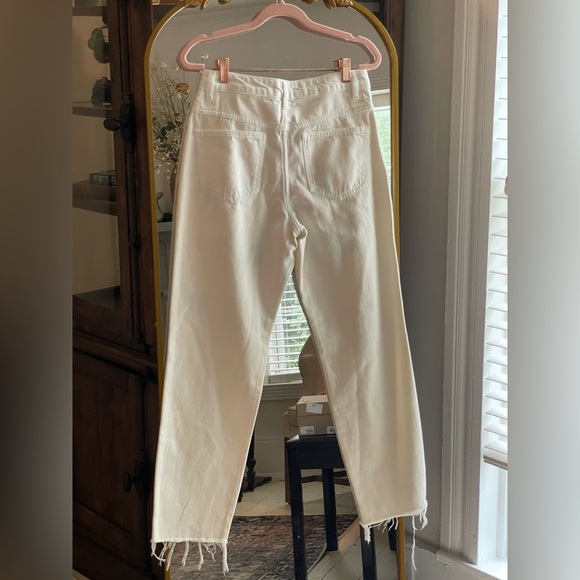 Maje NWT MULTI White and Light Blue Women's Praline High Rise Jeans FR 38 - Picture 13 of 14